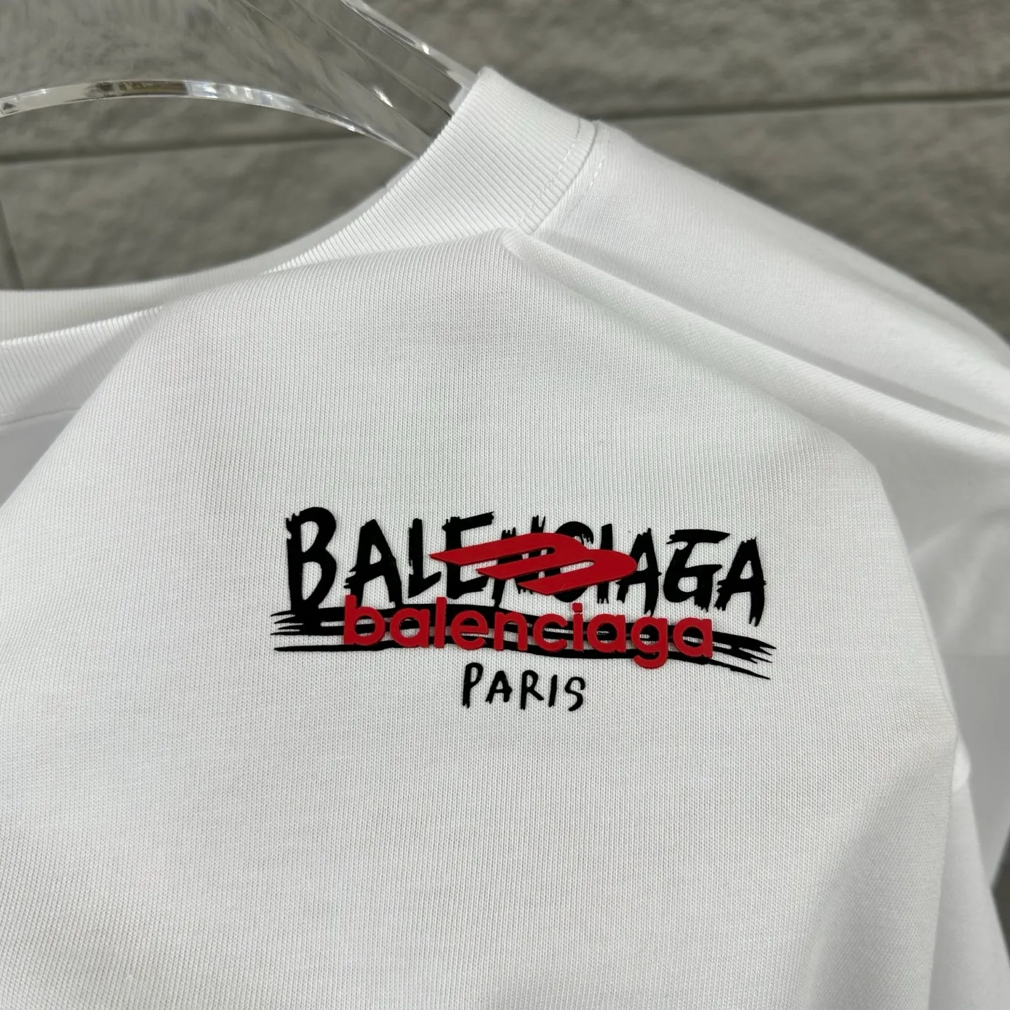 Balenciaga* * 2026 New Arrival t Classic + Same Style ：Black White Red Size： S （90-130 ） M （120-150 ） L （140-165 ） XL （160-180 ） XXL （180-210 ）